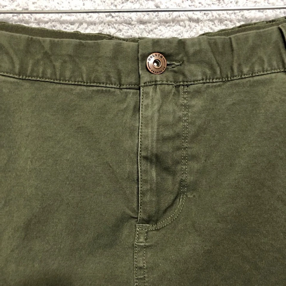 Duluth Trading Co Falda Verde Talla 16 Exterior Cintura Elástica Bolsillos Foto 3 de 4