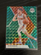 2019-20 Panini Mosaic Devin Booker Green Mosaic Prizm #128 Phoenix Suns