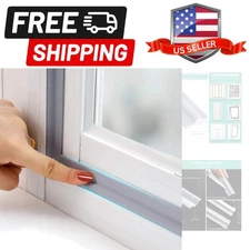 Draft Stopper Sweep, Door Weatherproofing Stripping, Window Seal Strip Self-a...