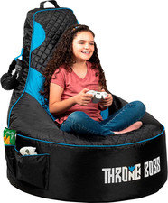 Gaming Bean Bag Chair for Kids with High Back   Floor Gaming Chair, Easy to Clea