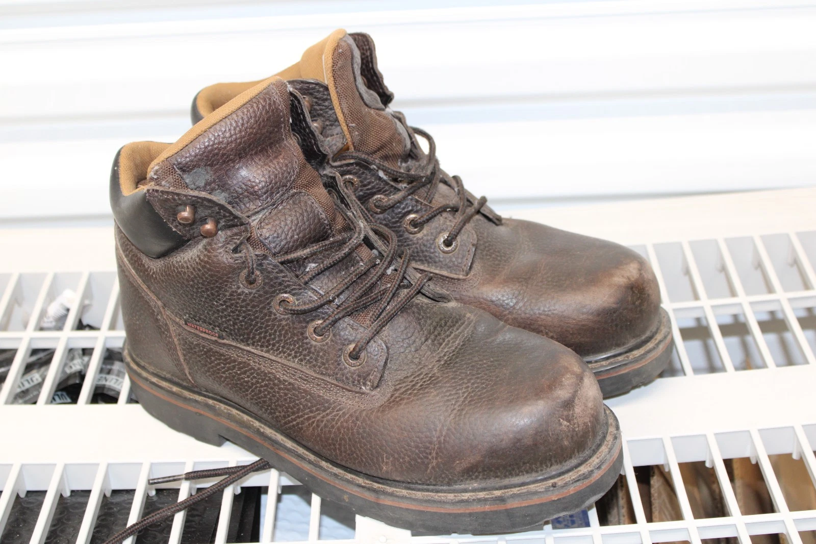 C.E. Schmidt Boots Men 10.5 W Workwear 6” Reinforced Lace CES001TS Brown Leather