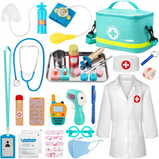 Doctor Kit for Kids, 34 Pcs Pretend Playset for Toddlers, Doctor Kit for Toddler