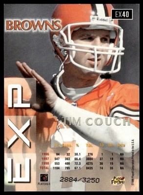 1999 Playoff Prestige EXP #EX40 Tim Couch RC Reflections Silver