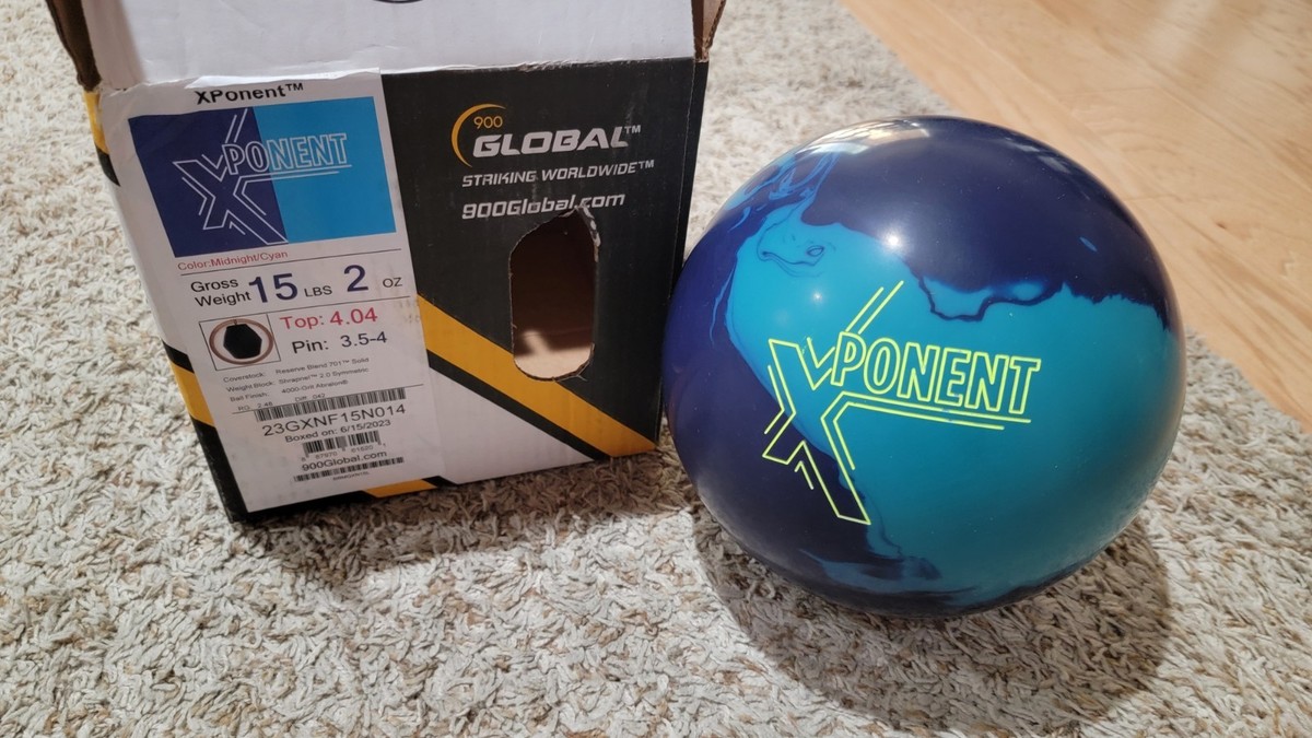 900 Global Xponent Bowling Ball 1st Quality | 15 Pounds