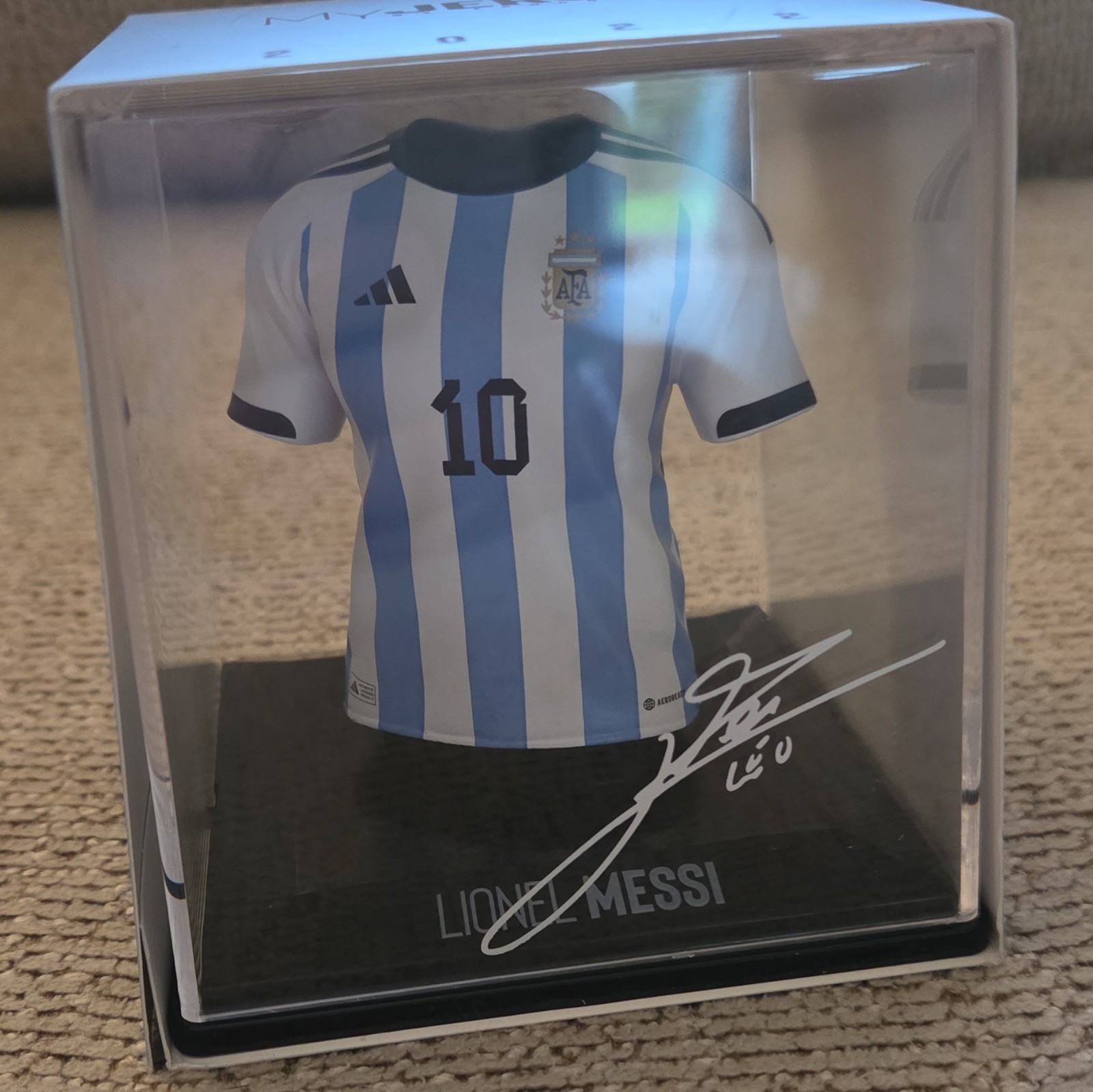 MyJERSEY Argentina Lionel Messi #10 2022 Home Soccer Jersey One Size