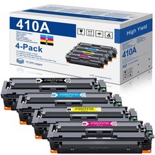 410A High Yield Toner Cartridge Set 4-Pack Replacement for HP 410A