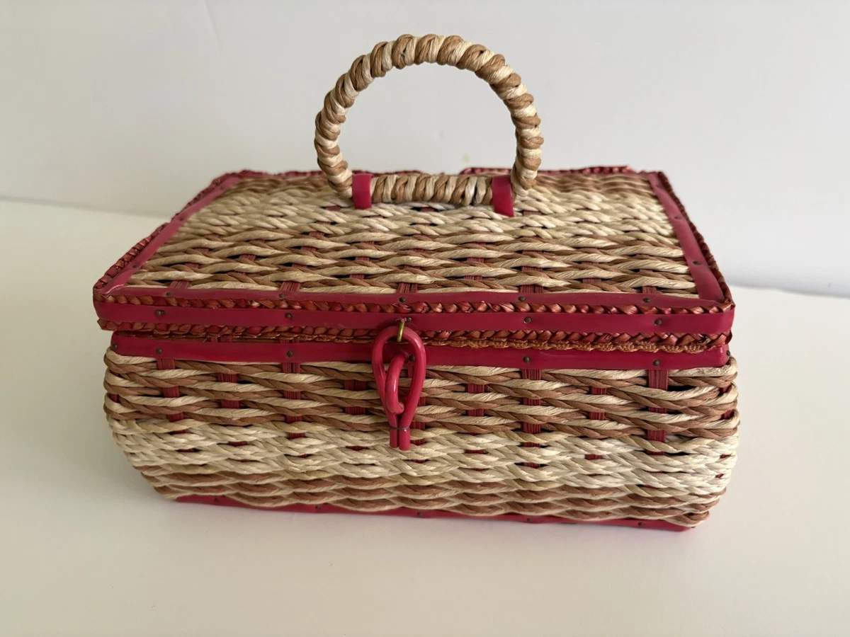フランスの古い糸巻きケース Vintage Sewing Basket Japan for sale | eBay