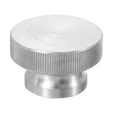 Knurled Thumb Nuts M12 Stainless Steel Knobs Fasteners Blind Hole Silver