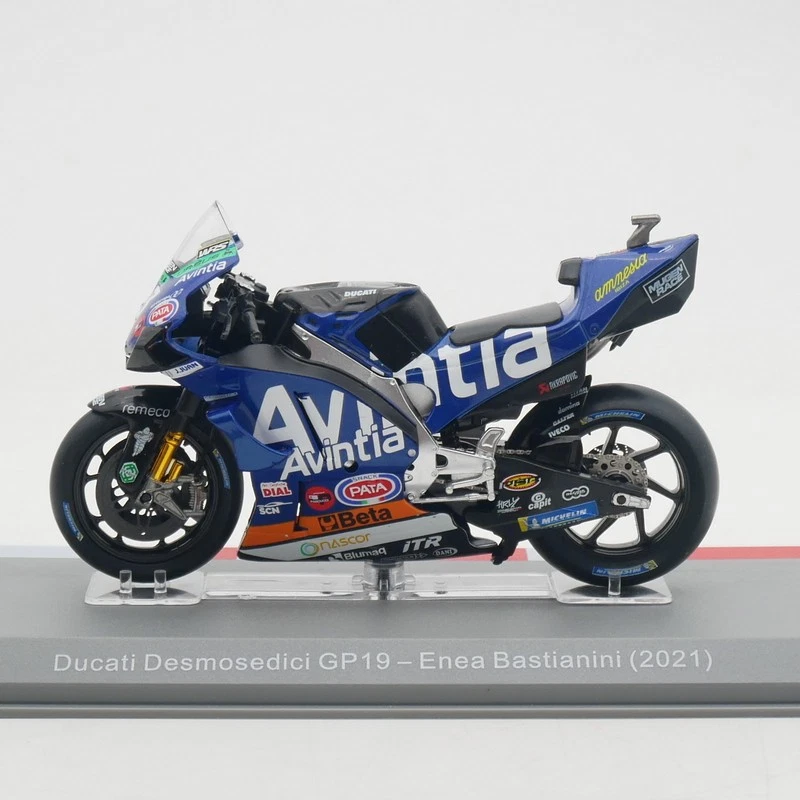 Bicicleta Ducati GP21 MotoGP 2021 Bastianini Edición Coleccionista Escala 1:18 Foto 3 de 4