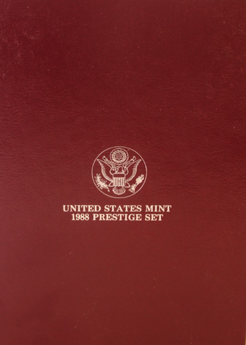 1988 S US MINT PRESTIGE PROOF SET OLYMPIC GAMES SILVER DOLLAR OGP/COA - 第 1/6 張圖片