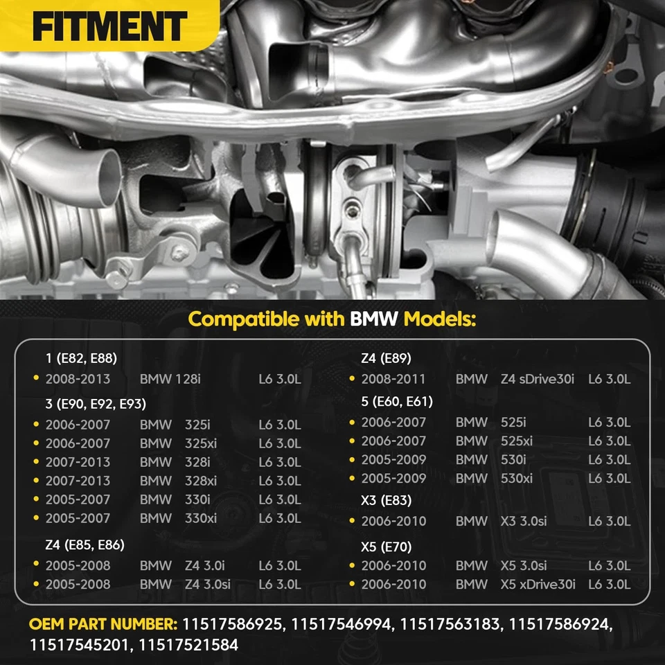 Electric Water Pump For 2006-13 BMW E90 325i 328i 525i 528i X3 X5 Z4 11517586925 — 第 3/4 张图片
