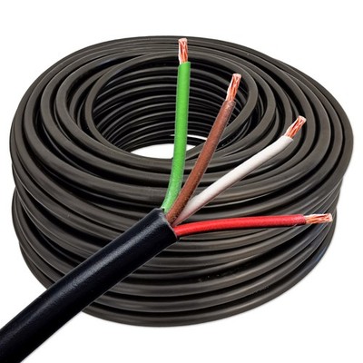 YLY-S Kabel 4x0,5mm² 10m 4-adrig flexibel PVC Steuerleitung KFZ Anhänger Maschin