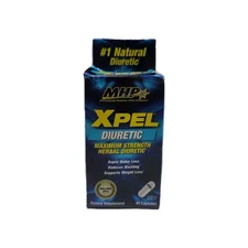 MHP XPEL Maximum Strength Herbal Diuretic Water Loss Definition 80 Caps  12/26