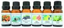 6 Oil Set Black Currant, Red Currant, Plus 4 More Scents 1/2 Oz Crazy Candle