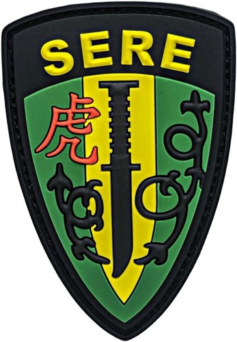 SERE SCHULE MILITÄR 3D PVC GUMMI AUFNÄHER | 2 STCK. 3"" X 2"" PVC HAKENUNTERLAGE - Bild 2 von 2