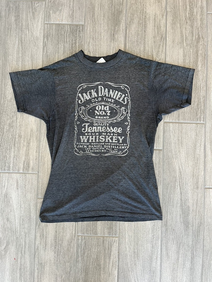 80s Jack Daniel's Old 販売済み No. 7 Tシャツ グレー Jack Daniels
