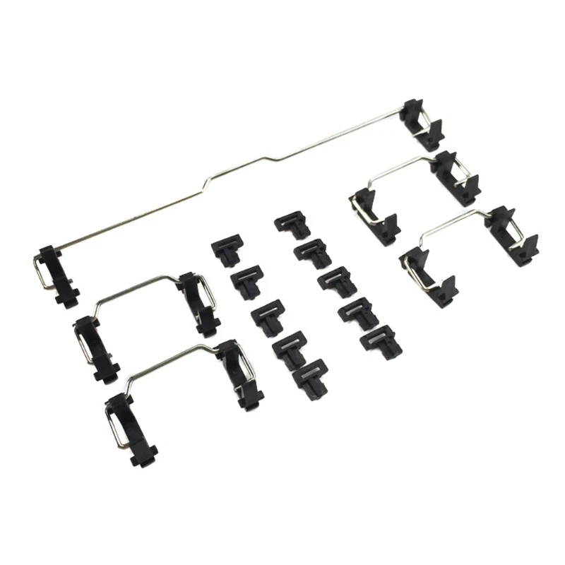 Mechanical Keyboard with Big Keycaps Plate Mount Costar Stabilizers Balancing Poles