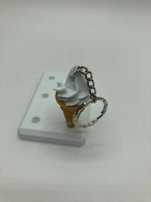 Ice Cream Cone Keyring, Whipped Ice Cream Keyring, Ice Cream Shape Gift, Ice