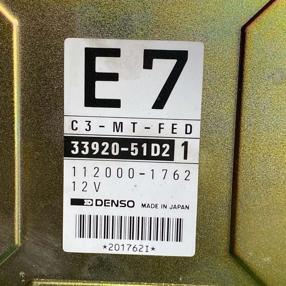 1992 1993 Geo Metro 1.0 Covertible Engine Computer Ecu Ecm Pcm 33920-51d2 - Image 2 of 4