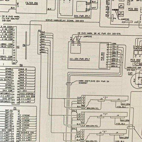 ANILAM Wiring Diagrams Crusader M Servo Manual - M210 - Picture 2 of 3