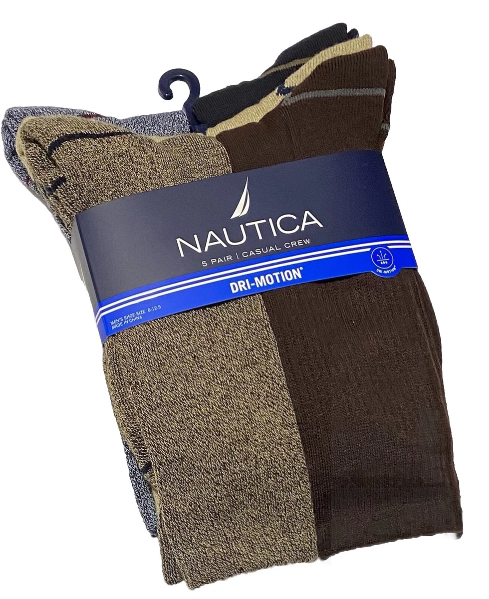 Chaussettes Habillées Nautica Pour Homme – Motif Géométrique Multicolore, Taille 10-13, Neuf Avec étiquettes