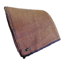 Cashmere  Blanket/Throw  4 Ply  Hand Loomed  Nepal  Tangerine  Black