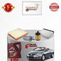 Kit Wartung 4 Filter Und ÖL VW EOS 3.2 V6 184KW 250CV Ab 2006
