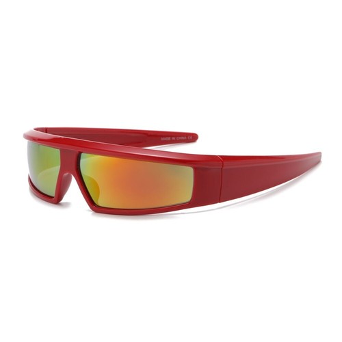 Women Square Wrap Teal Frame Mirror Sunglasses Fashion Designer Shades Celebrity - Picture 40 of 53