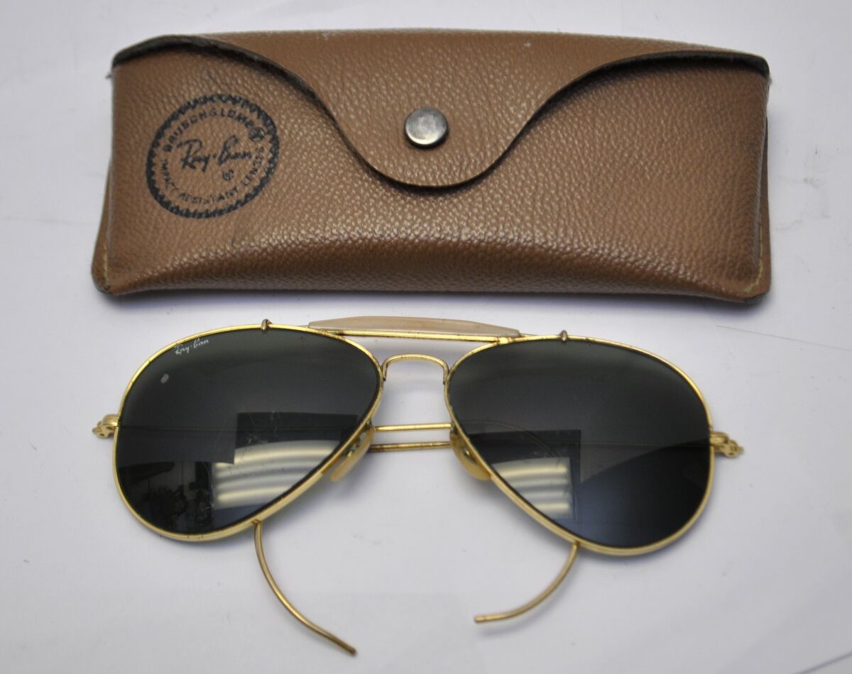 Original 60's B&L Ray-Ban Aviator Sunglasses 58 / 14 Gold Original 60's B&L Ray-Ban Aviator Sunglasses 58 / 14 Gold