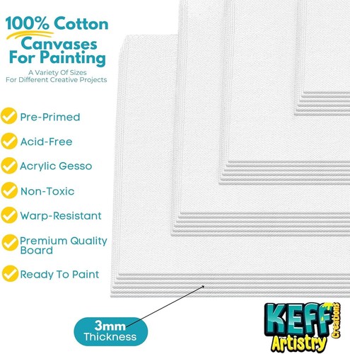 Canvas Panels Boards 5x7, 8x10, 9x12, 11x14 Inches - 第 10/42 張圖片
