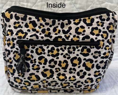 Bandolera Vera Bradley Amarilla “Go Wild” Estampado Flor y Leopardo - Imagen 9 de 12