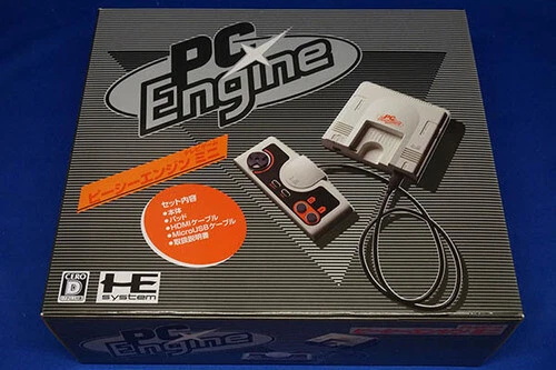 PC Engine mini Video Game Console KONAMI in Box Full Package Rare 