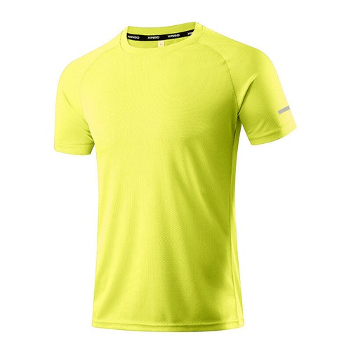 Quick dry Sport T-Shirt Reflective Running Tops Breathable Lightweight - Picture 9 of 31