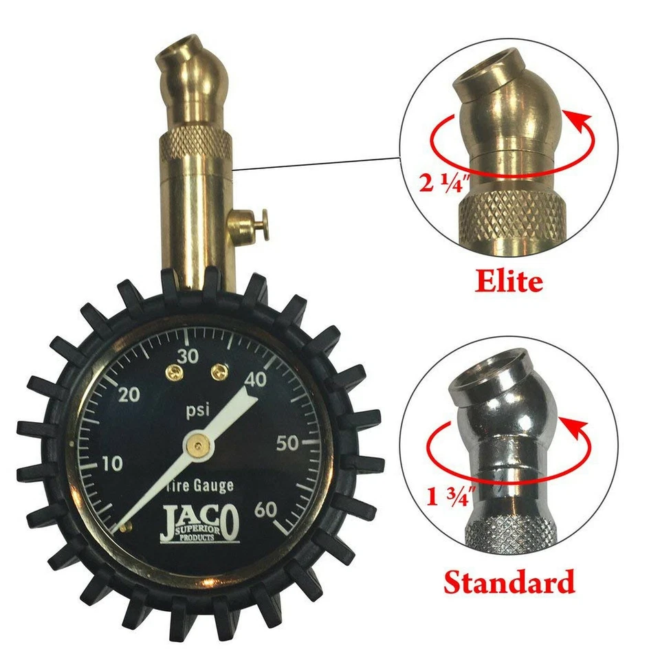 JACO Elite™ Tire Pressure Gauge - 60 PSI Foto 2 de 4
