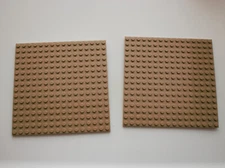LEGO x 2 Dark Tan Plate 16 x 16 91405