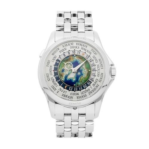 Patek Philippe Complications World Time Platinum Auto 39mm Watch 5131/1P-001