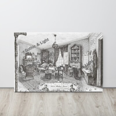 Sherlock Holmes 221 B Baker Street Apartment Canvas Print