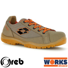 Scarpe antinfortunistiche Lotto Jump 550 II S1PL SR FO COBBLESTONE/BLACK/ORANGE