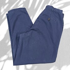 Vintage 90s Dockers Chino Pants Womens 12S 29x27 Blue Faded Dark Wash