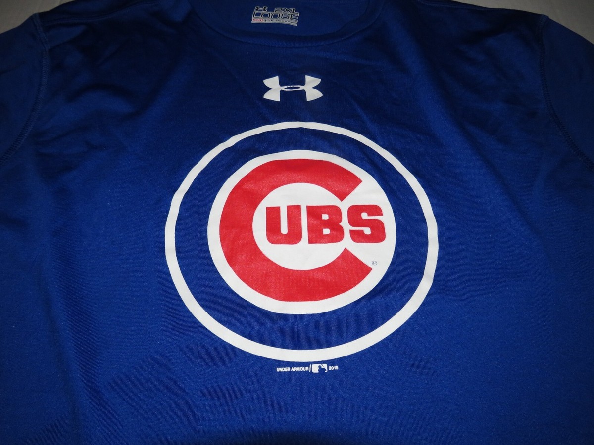 Chicago Cubs Under Armour Heat Gear Loose MLB Long Sleeve T Shirt - Main Image