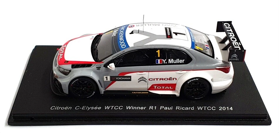 Spark 1/43 Scale S2460 - Citroen C-Elysee WTCC Winner R1 Paul Ricard WTCC 2014 - Image 4 of 4