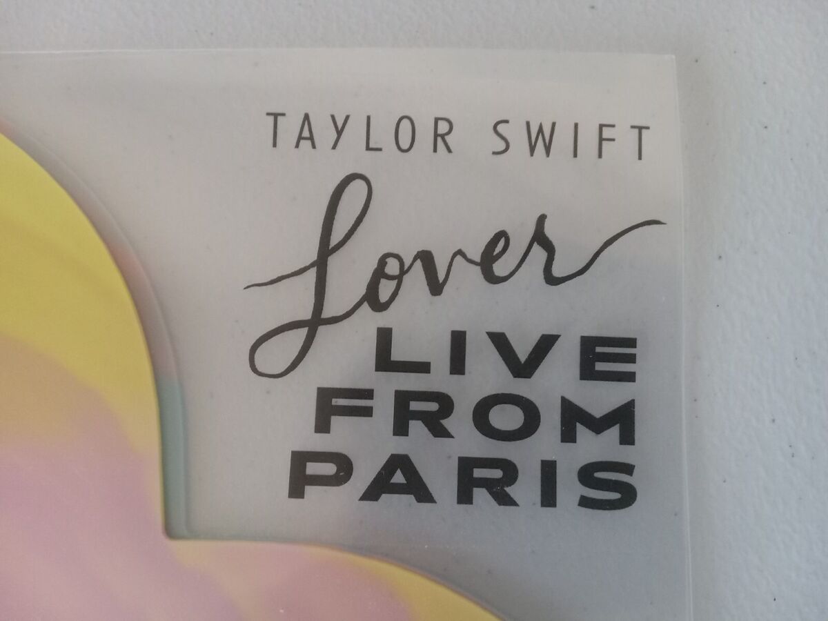 Taylor Swift Lover Live From Paris Pink/Yellow & Blue Swirl Taylor Swift Lover Live From Paris Pink/Yellow & Blue Swirl