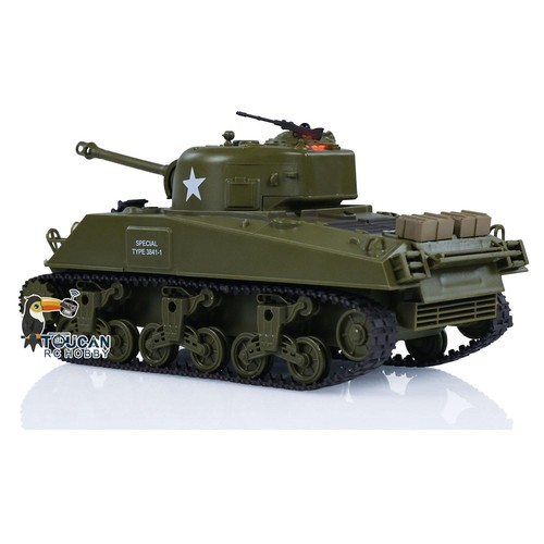 On Sale 1/30 Heng Long RC Tank Sherman M4A3 3841-01 Remote Control Battle Tank - Picture 8 of 12