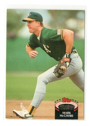 Mark McGwire 1992 Stadium Club #475 Oakland A's Baseball Card - NRMT - Picture 1 of 2