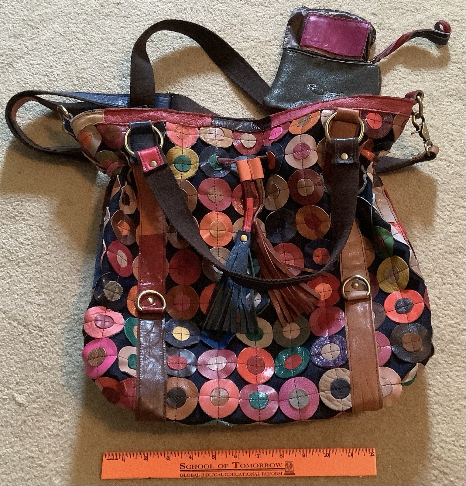 AMERI LEATHER Multicolor SHOULDER CROSSBODY BAG L… - image 9