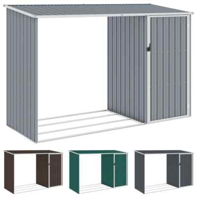 VidaXL Kaminholzregal Aus Kiefer - Brennholzständer 110x35x108cm, Weiß