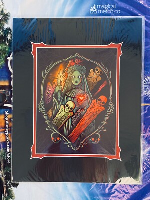 Disney The Haunted Mansion Here Comes The Bride Quiggle 14x18'' Matted Print