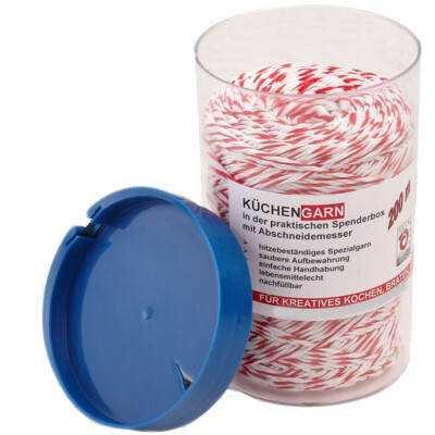 ROTIX Küchengarn Küchenfaden | rot/weiß | 200m | in Spenderbox m