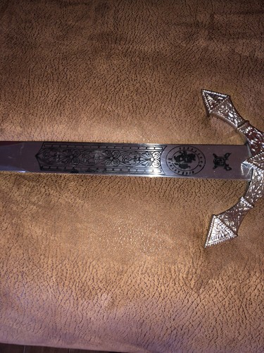 Sword w/case made in Pakistan *UNIQUE HANDLE* over 3 feet long /4.10 pounds - Picture 3 of 11