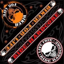 RIDE HARDCORE BIKER BANDANA 
